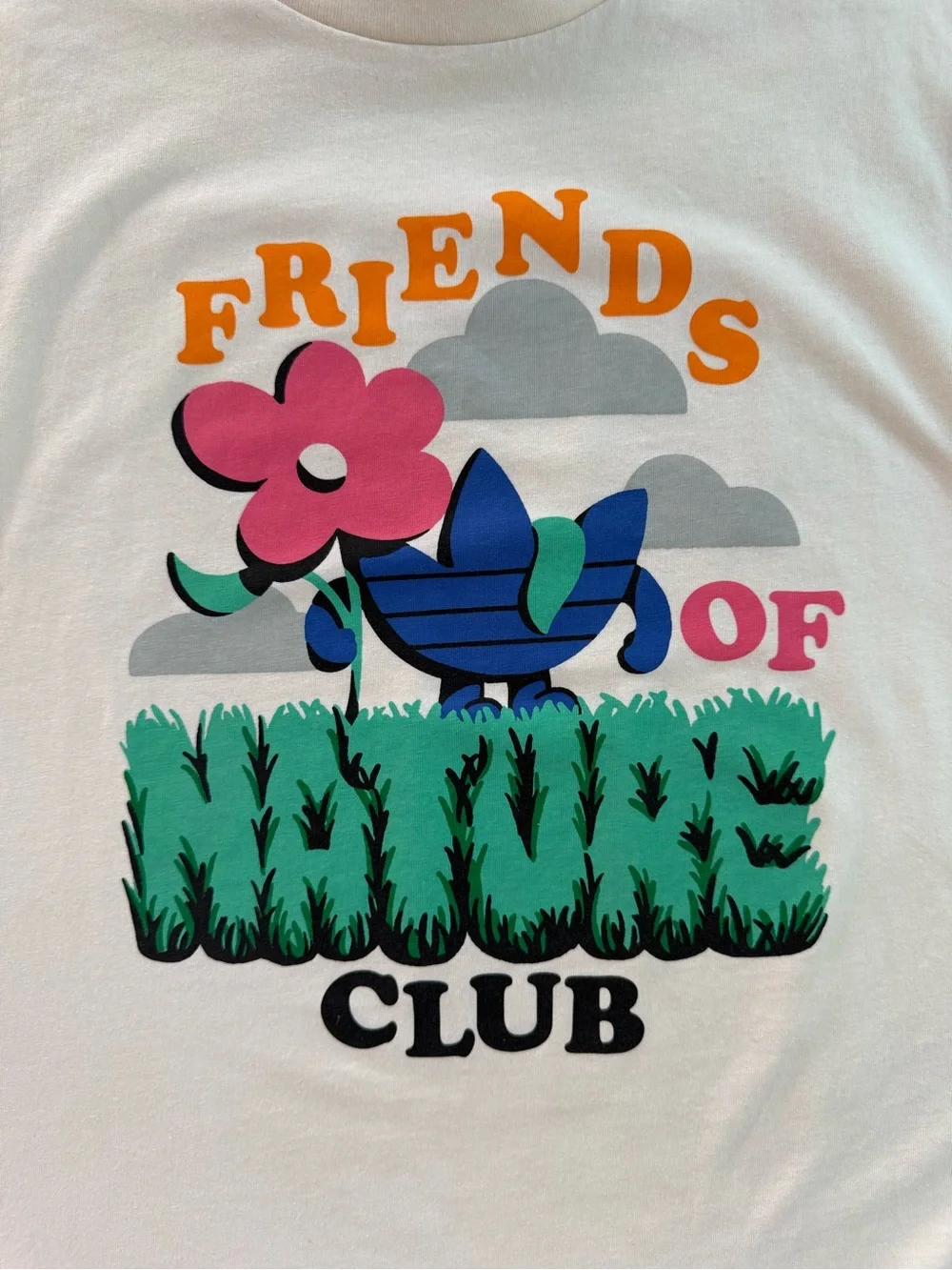 Adidas Friends of Nature Club T-Shirt Streetwear Men’s Large Organic Cotton